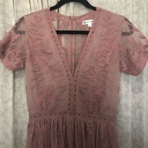 Lace romper maxi skirt